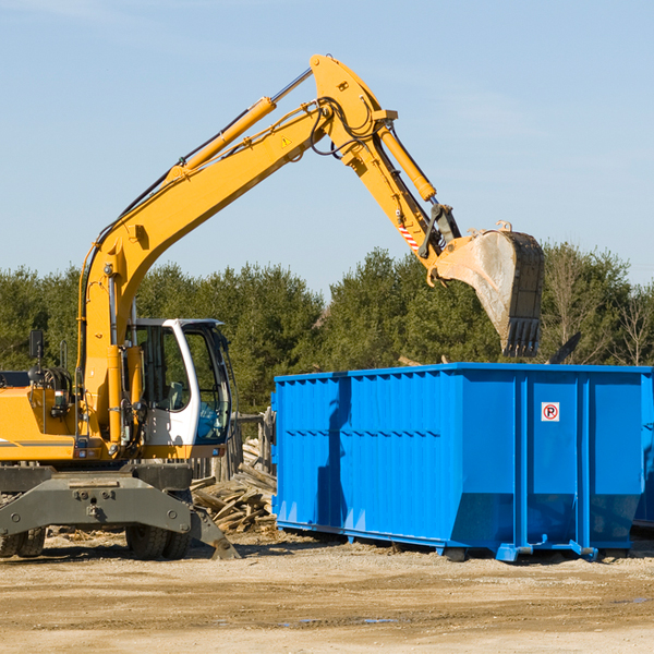 can i choose the location where the residential dumpster will be placed in Big Falls